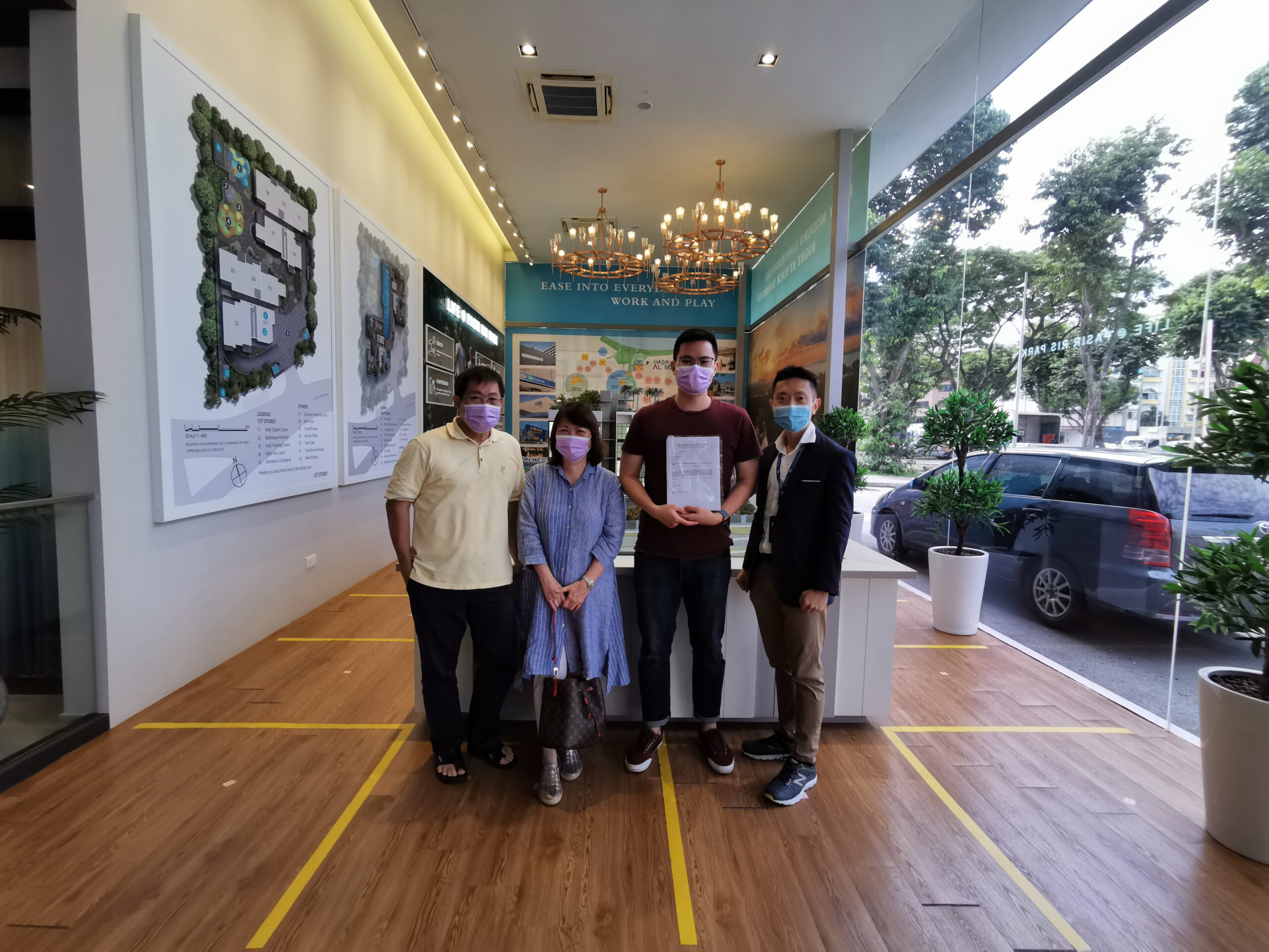 new launch property sold to happy buyer
